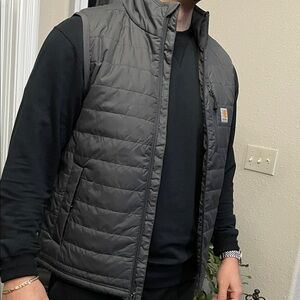 Carhartt Rain Defender Men's Charcoal Quilted Vest